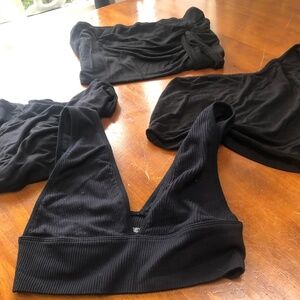4 black shorty tops from shein and garage- exsmall- let’s get ready for summer
